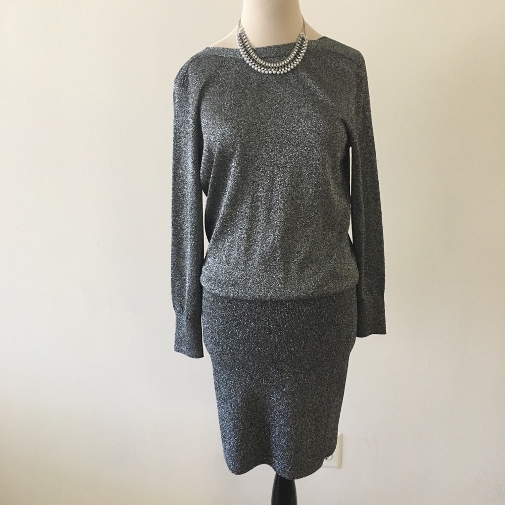 Silver Grey Sparkly Reiss Dress